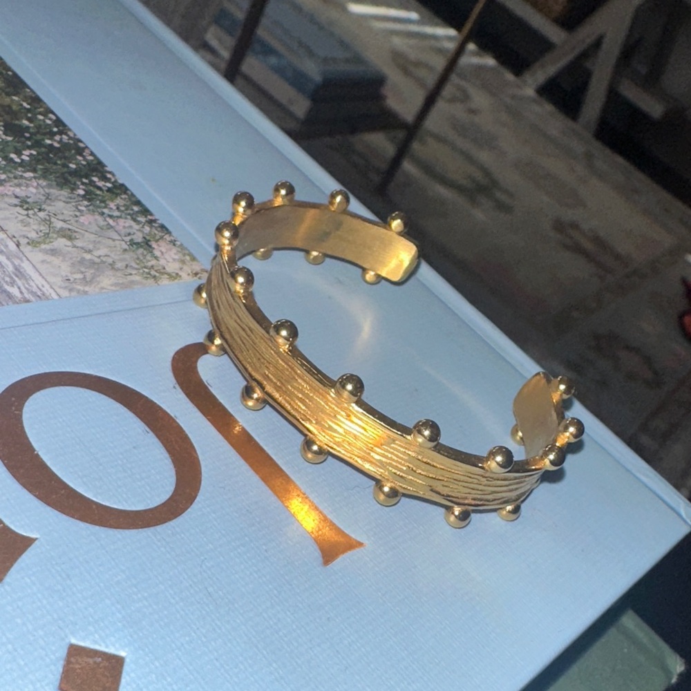 Like-new gold studded Nordstrom cuff bracelet